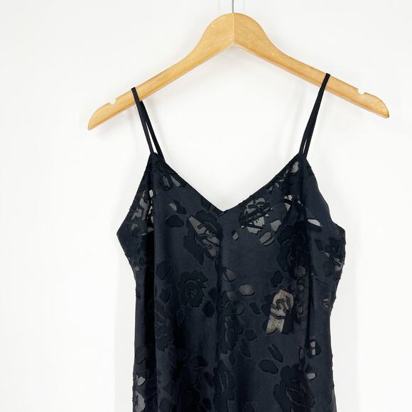 Vintage Victoria's Secret Gold Label Black Lace Slip Medium - Picture 7 of 8